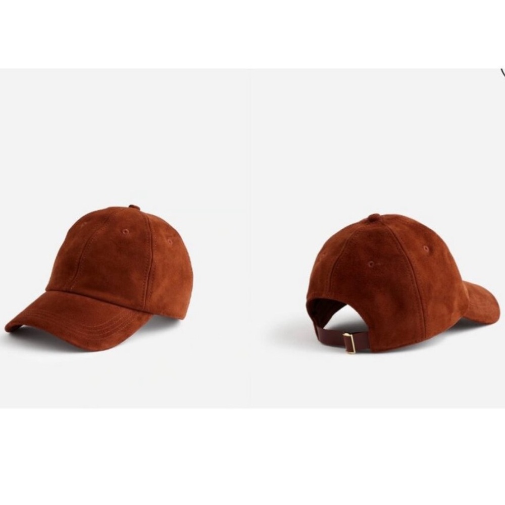 Madewell $88 Womens Suede Baseball Hat 
Soft Mahogany NS538